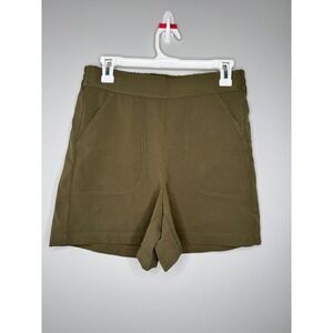 Max Studio Shorts Size S Olive Elastic Waistband‎ Chino NWT